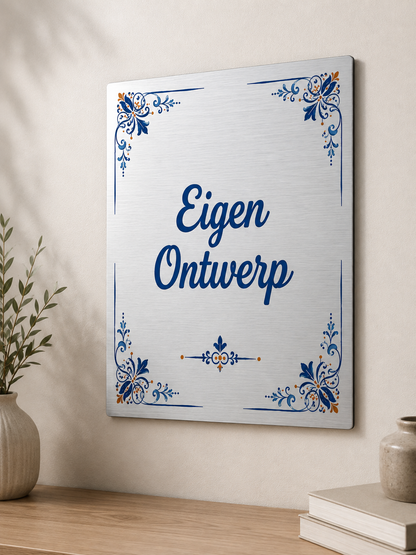 Eigen ontwerp aluminium paneel