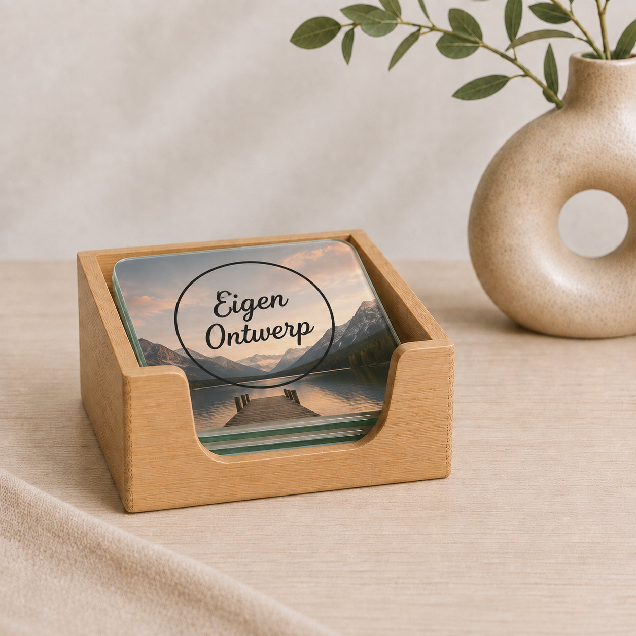 Eigen ontwerp onderzetters glas